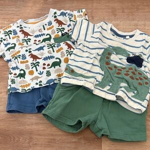 JOJO Dinosaur Themed Toddler T-Shirts and Shorts Set